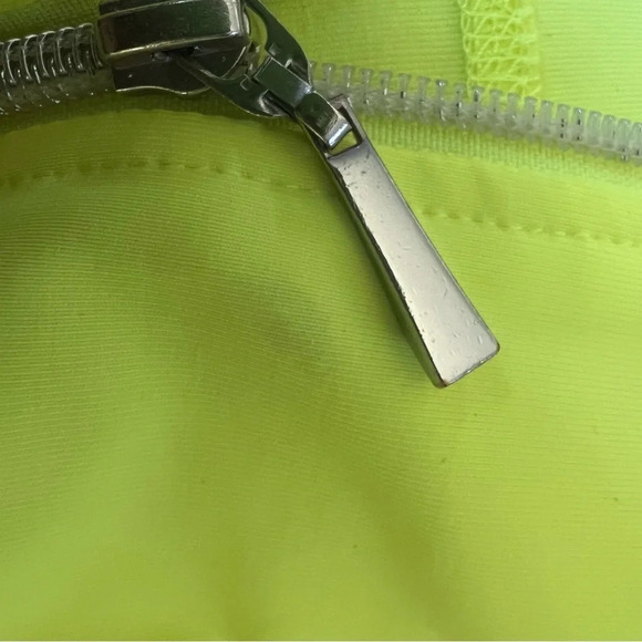 Jofit full front zip bright yellow athletic jacket size medium - Picture 6 of 7